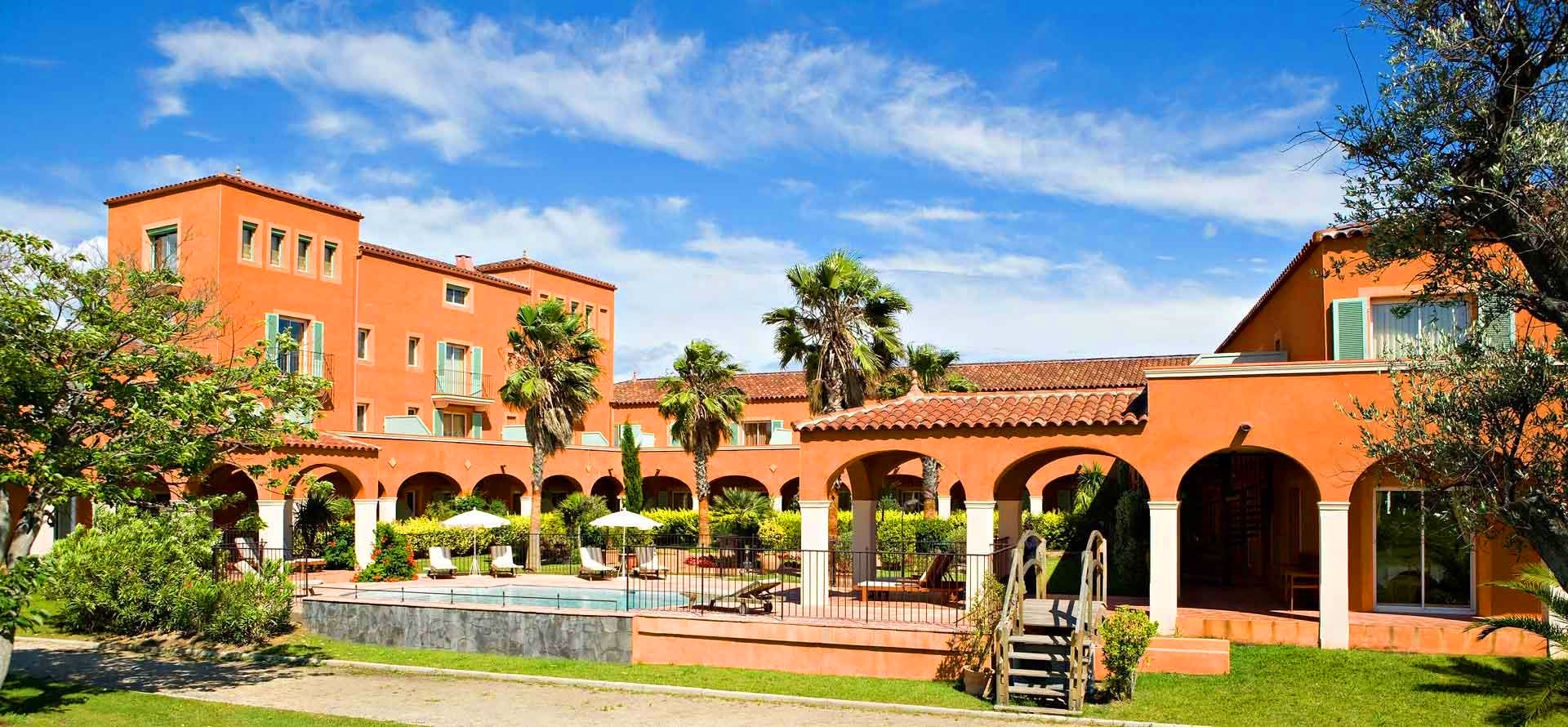 Overall view of the 4-star Palmyra Golf hotel in Cap d’Agde 
