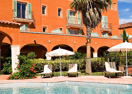 The swimming pool at Palmyra Golf, a 4-star hotel in Cap d'Agde 
